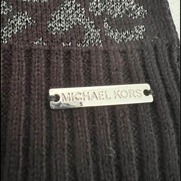Michael Kors Metallic Leopard Scarf in (BLACK) Reg. $58 - Picture 3 of 5